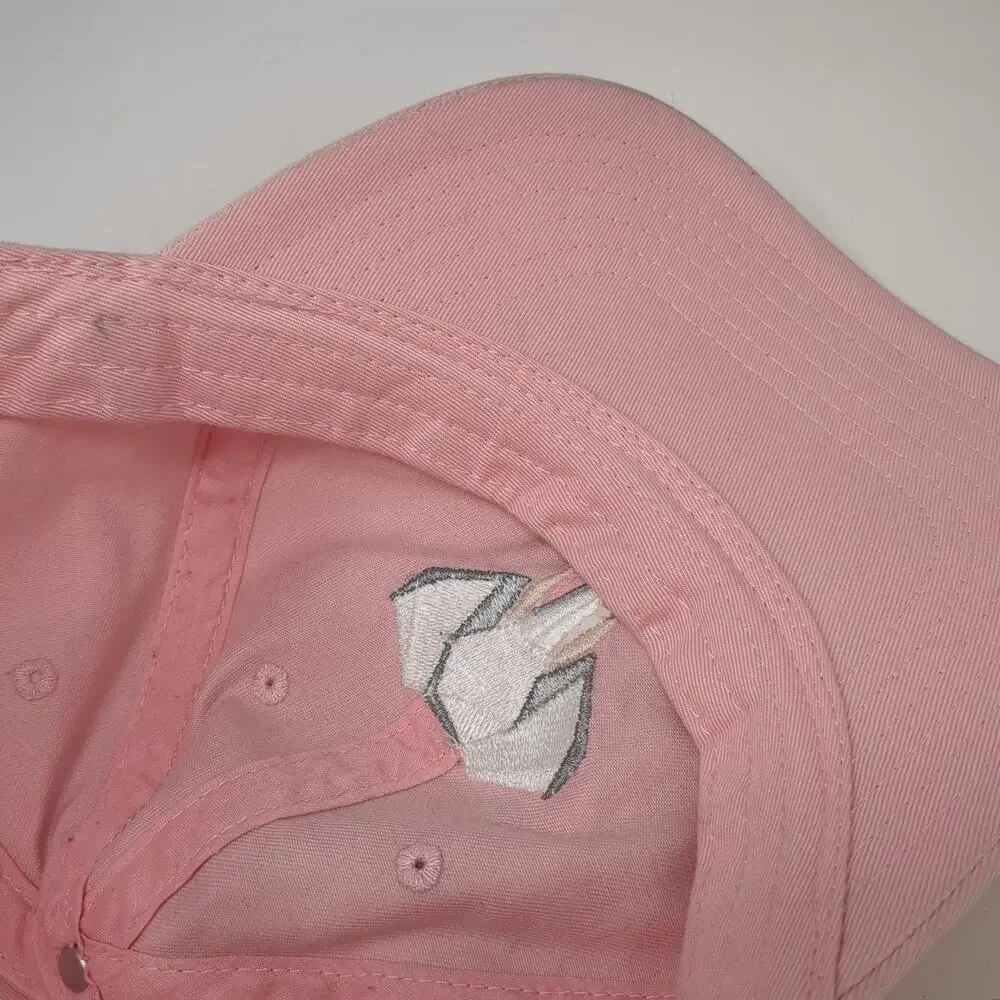 ChokLids Baseball Cap Pink OSFM Elephant Head Embroidery Adjustable Strap Hat
